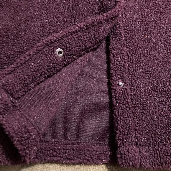 NWOT Vintage Cabela's Sherpa Fleece Snap Top Shacket Size L - Picture 8 of 10